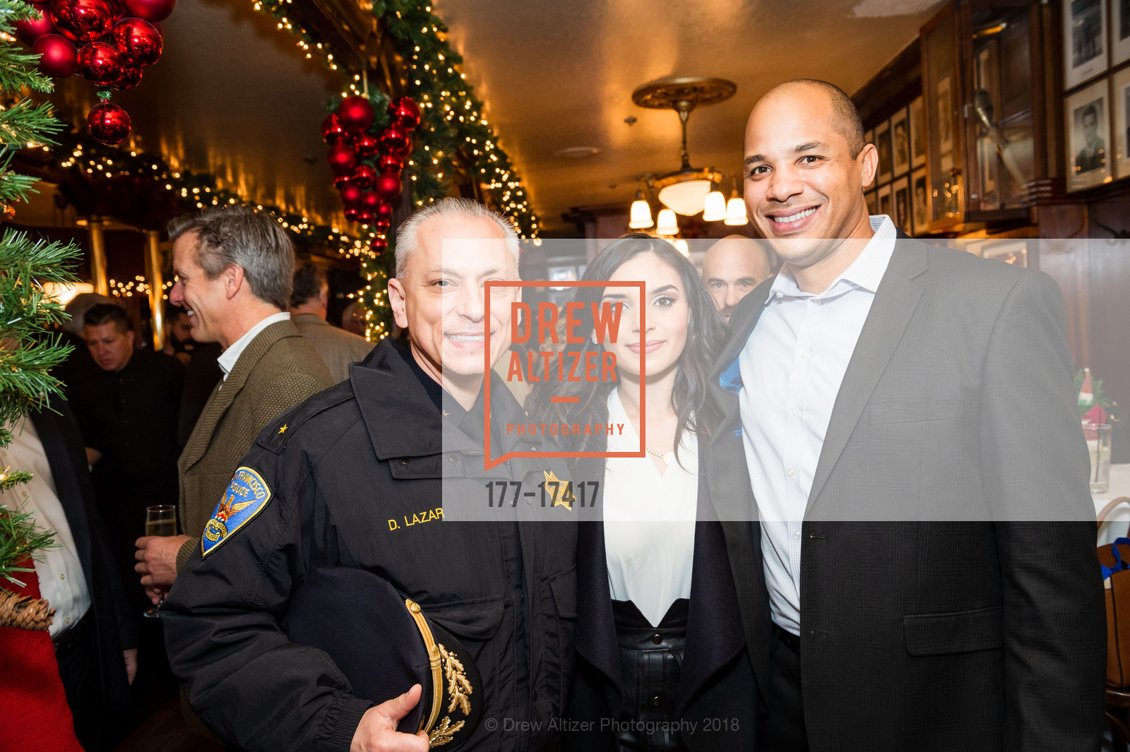 David Lazar, Sean Peake, John's Grill 110th Anniversary Lunch, Historic John's Grill. 63 Ellis Street, November 29th, 2018, Photo #177-17417 David Lazar, Sean Peake, Photo #177-17417