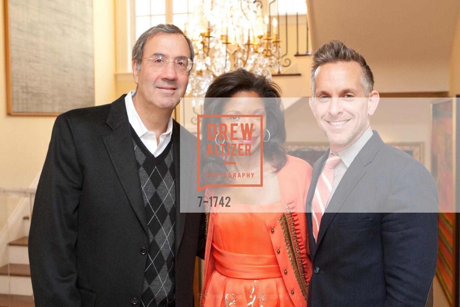 Fred Giuffrida, Pamela Joyner, Jay Jeffers, PRIVATE COLLECTIONS Launch Party Hosted by PAMELA JOYNER, US, April 4th, 2012, Photo #7-1742 Fred Giuffrida, Pamela Joyner, Jay Jeffers, Photo #7-1742