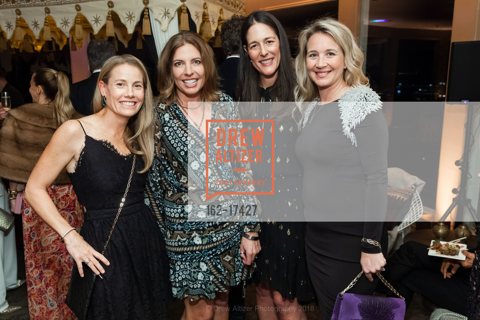 Kandi Brandreth, Nicole Barker, Lisa Tarter, Carolyn Holsom, Children of Shelters Jingle & Mingle 2018, Fort Mason, General's Residence, November 29th, 2018, Photo #162-17427 Kandi Brandreth, Nicole Barker, Lisa Tarter, Carolyn Holsom, Photo #162-17427