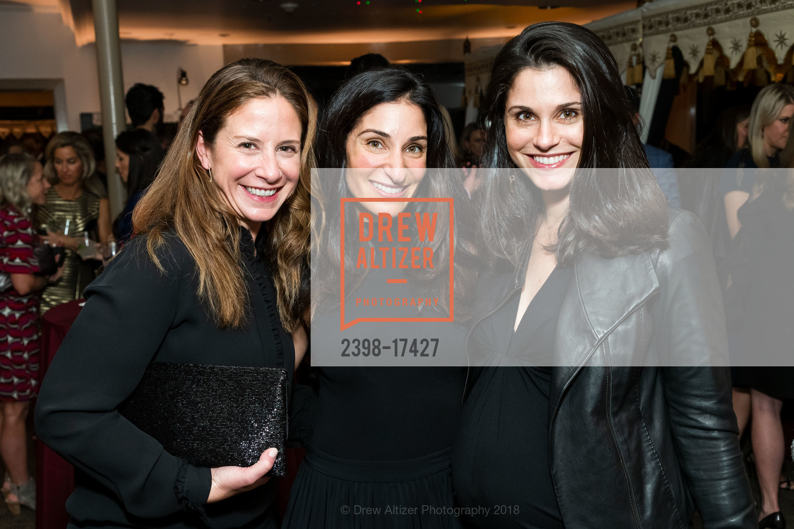 Sophie Hayward, Danielle Yokell, Allison Broude Friedberg, Children of Shelters Jingle & Mingle 2018, Fort Mason, General's Residence, November 29th, 2018, Photo #2398-17427 Sophie Hayward, Danielle Yokell, Allison Broude Friedberg, Photo #2398-17427