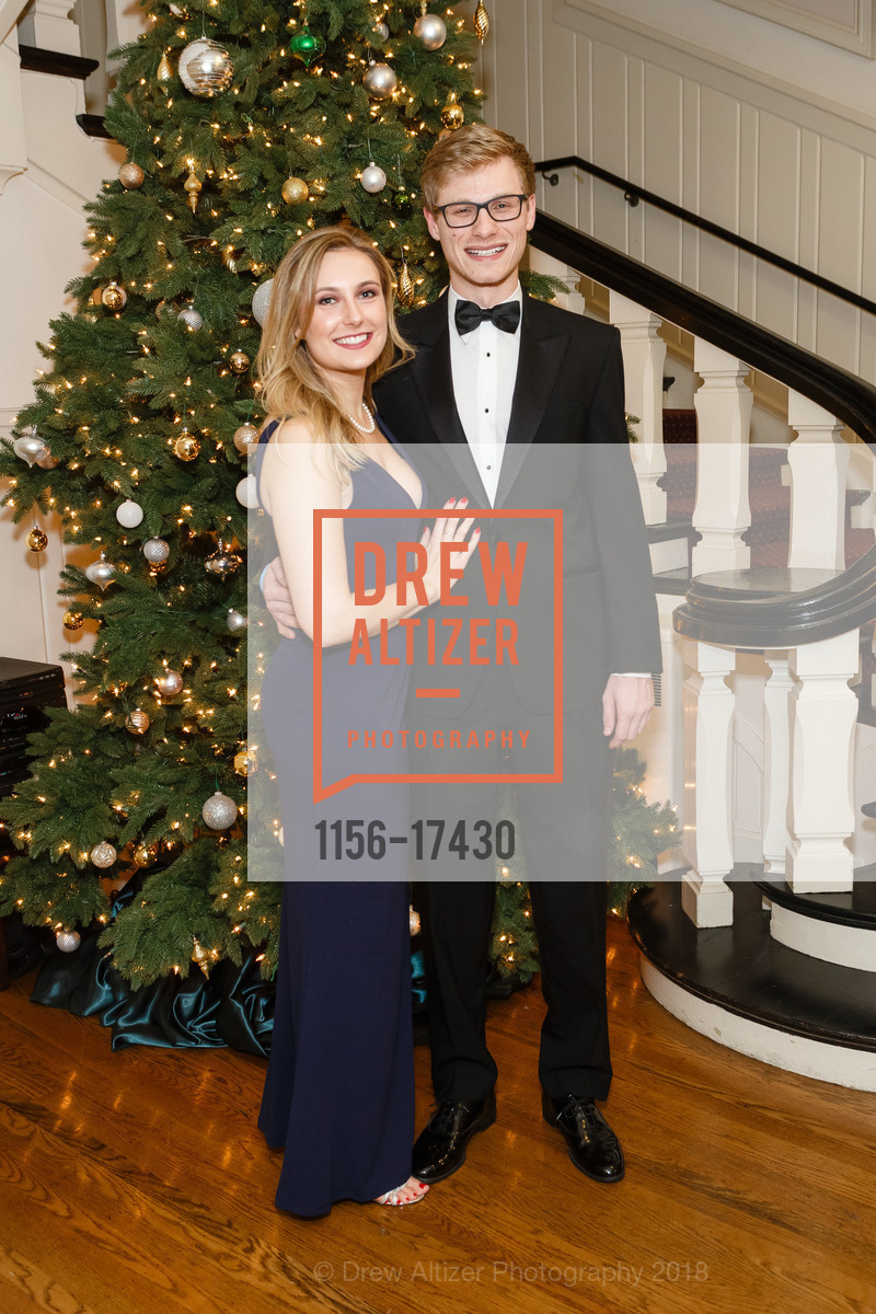 Ingrid Ingebretsen, Logan Atkinson, Spinsters Holiday Ball 2018, Century Club of San Francisco. 1355 Franklin St, December 1st, 2018, Photo #1156-17430 Ingrid Ingebretsen, Logan Atkinson, Photo #1156-17430