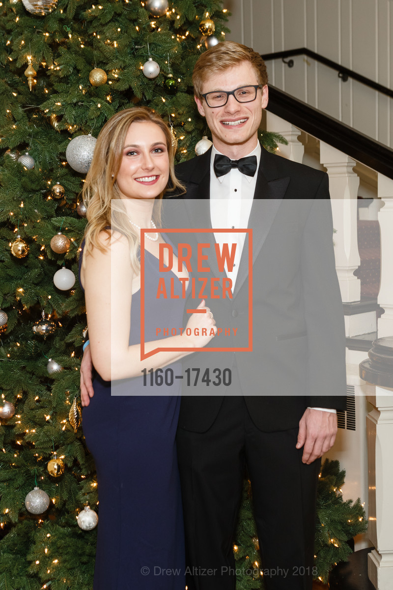 Ingrid Ingebretsen, Logan Atkinson, Spinsters Holiday Ball 2018, Century Club of San Francisco. 1355 Franklin St, December 1st, 2018, Photo #1160-17430 Ingrid Ingebretsen, Logan Atkinson, Photo #1160-17430