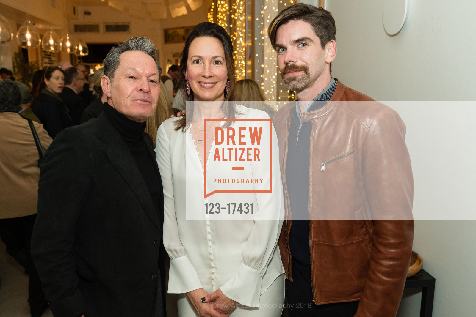 Benny Aguilar, Eden Wright, Doug Poulson, Eden Wright Design Quinceañera, Noosh Restaurant. 2001 Fillmore Street, November 30th, 2018, Photo #123-17431 Benny Aguilar, Eden Wright, Doug Poulson, Photo #123-17431