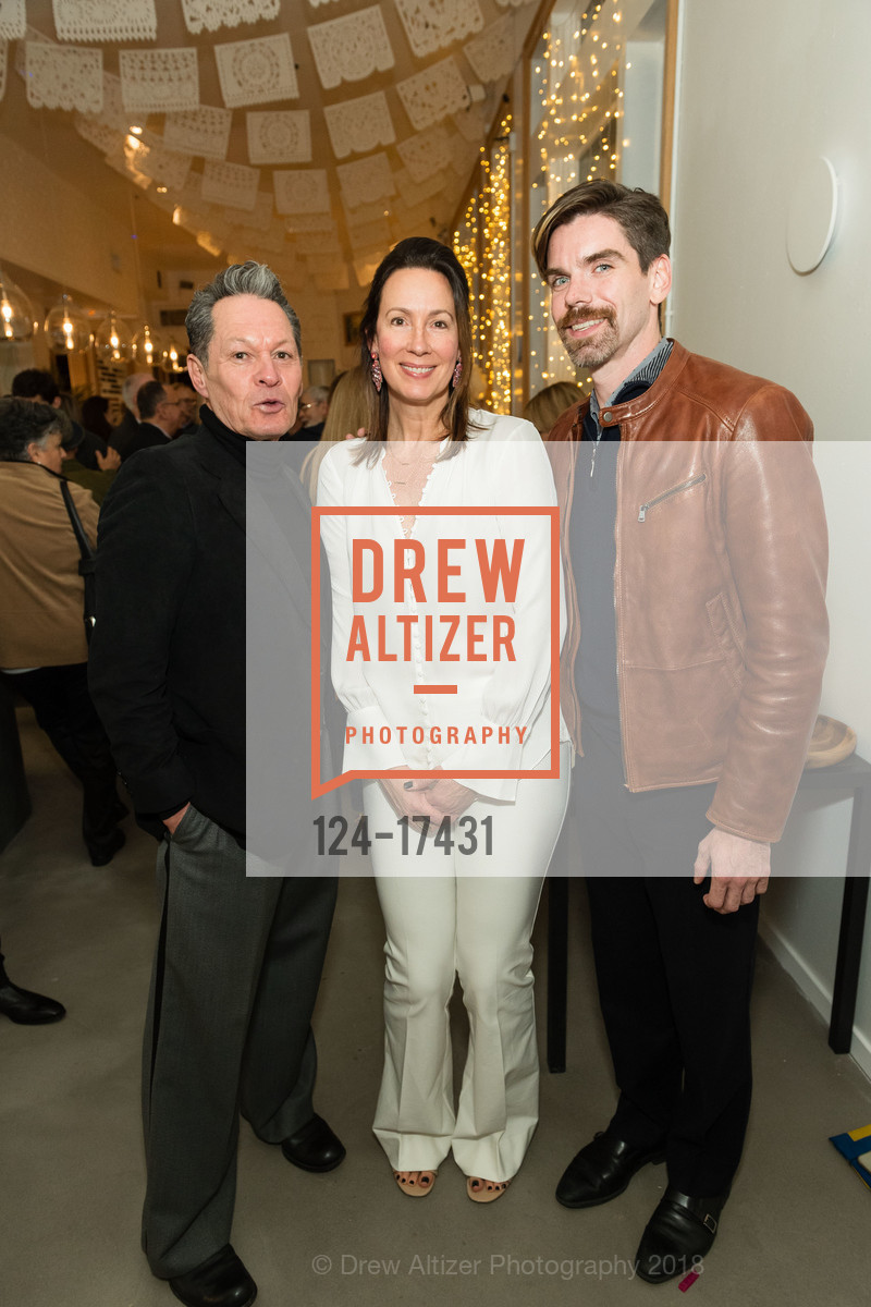 Benny Aguilar, Eden Wright, Doug Poulson, Eden Wright Design Quinceañera, Noosh Restaurant. 2001 Fillmore Street, November 30th, 2018, Photo #124-17431 Benny Aguilar, Eden Wright, Doug Poulson, Photo #124-17431