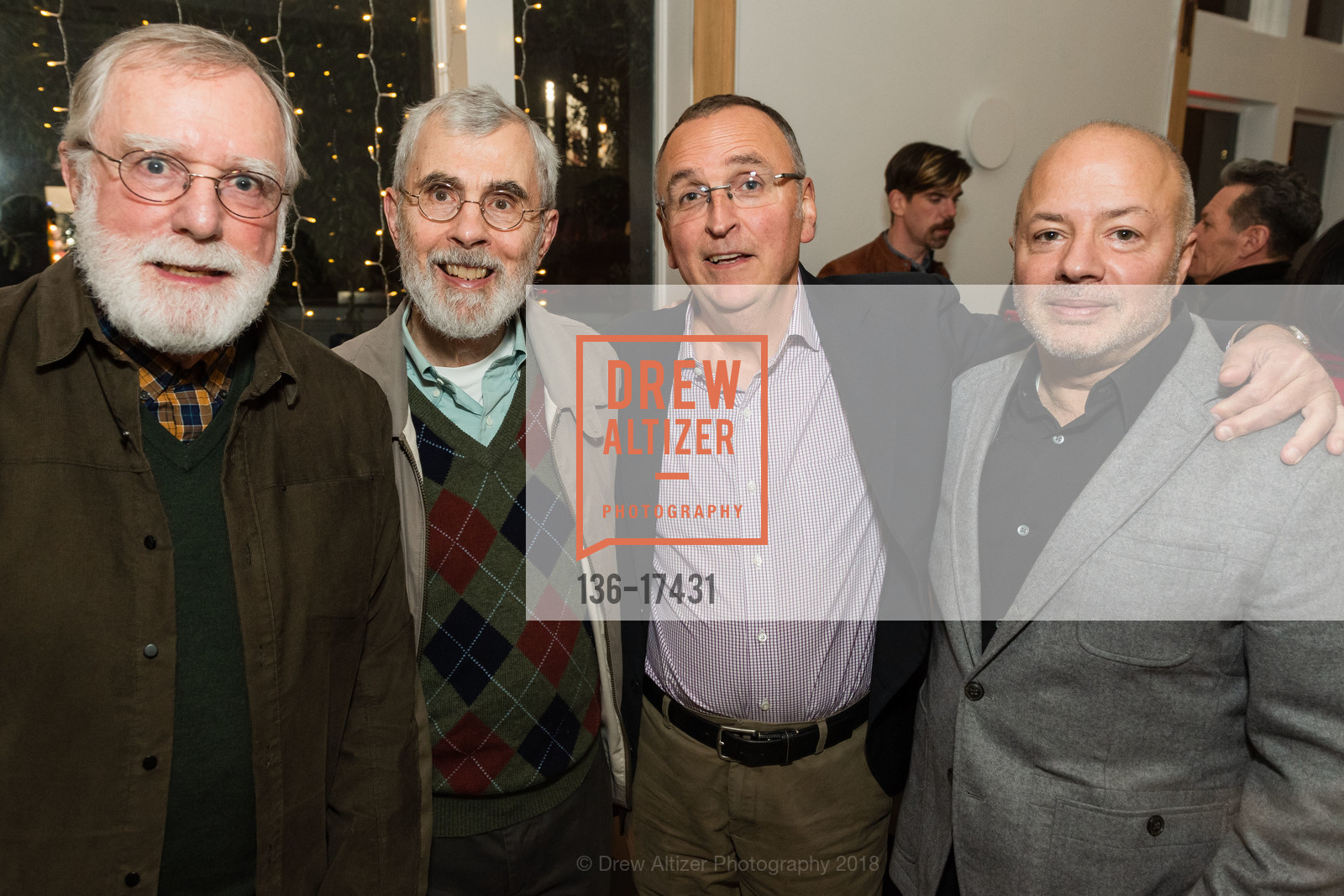 Stoner Lichty, Darryl Raszl, Stephen Moulton, Frank Saltarelli, Eden Wright Design Quinceañera, Noosh Restaurant. 2001 Fillmore Street, November 30th, 2018, Photo #136-17431 Stoner Lichty, Darryl Raszl, Stephen Moulton, Frank Saltarelli, Photo #136-17431