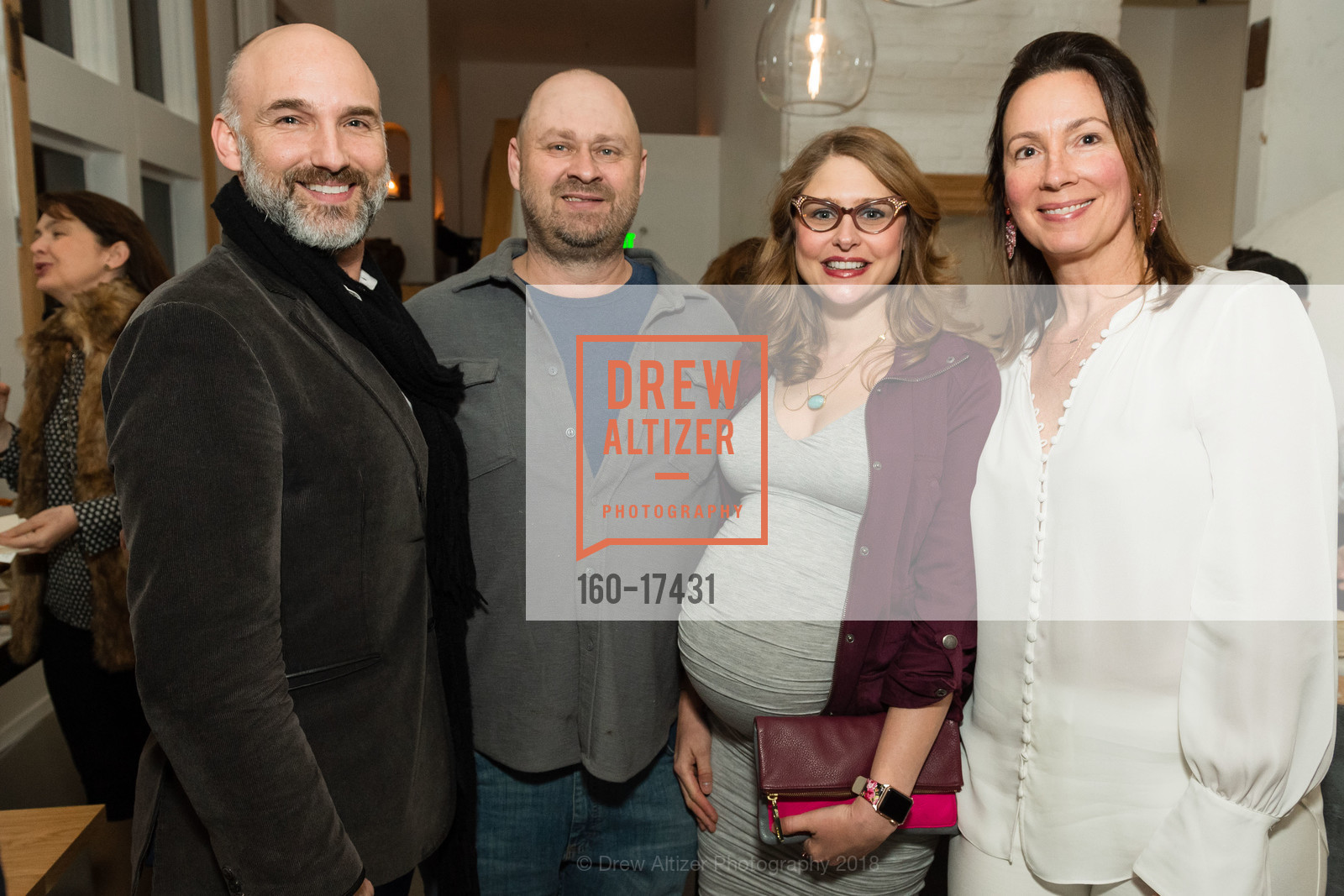 Ian Stallings, John Boswell, Kaylee Whitworth, Eden Wright, Eden Wright Design Quinceañera, Noosh Restaurant. 2001 Fillmore Street, November 30th, 2018, Photo #160-17431 Ian Stallings, John Boswell, Kaylee Whitworth, Eden Wright, Photo #160-17431