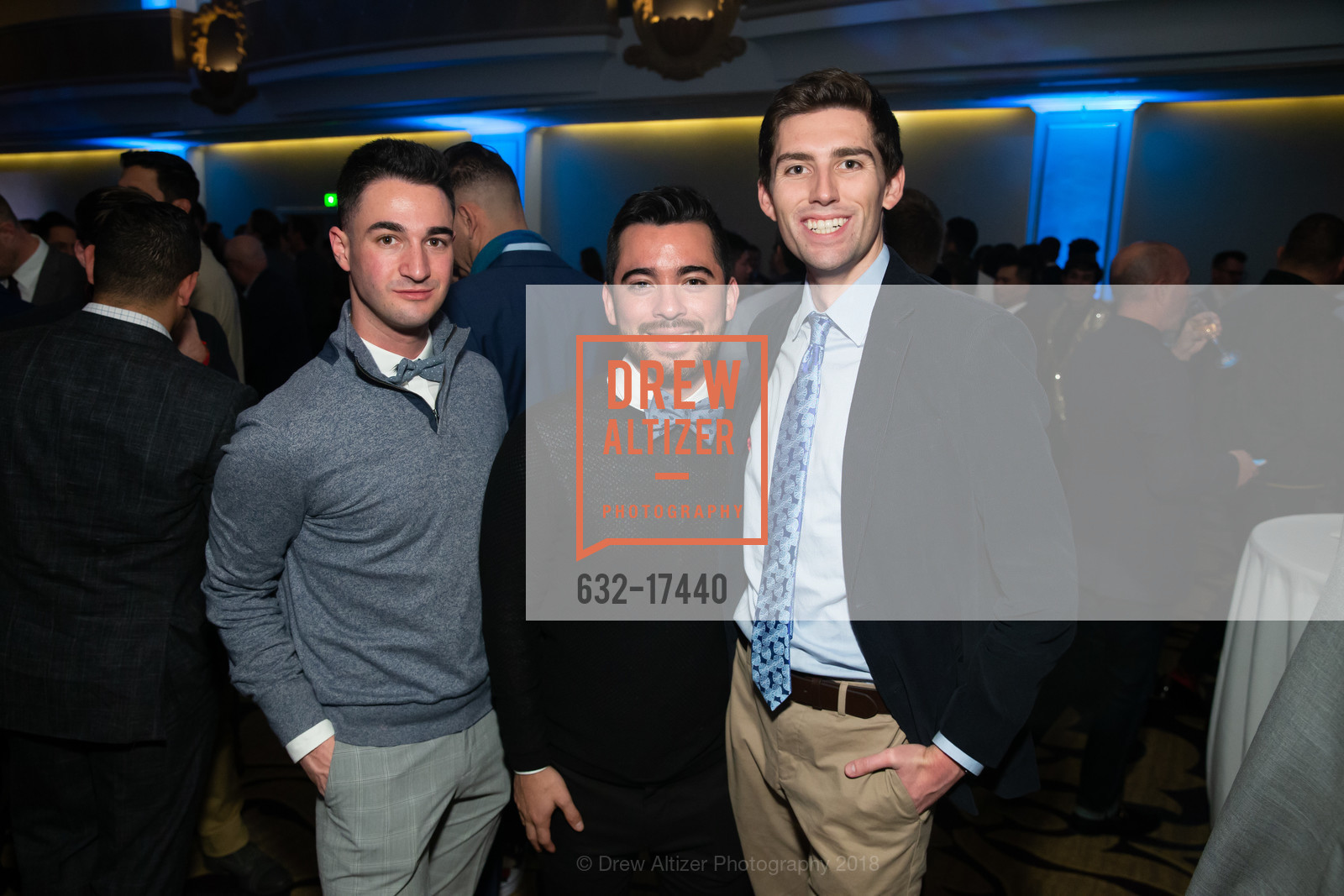 Jake Popowitz, Eric Lavelle, Michael Carson, Toys for Tots SF 2018, Fairmont Hotel, December 2nd, 2018, Photo #632-17440 Jake Popowitz, Eric Lavelle, Michael Carson, Photo #632-17440