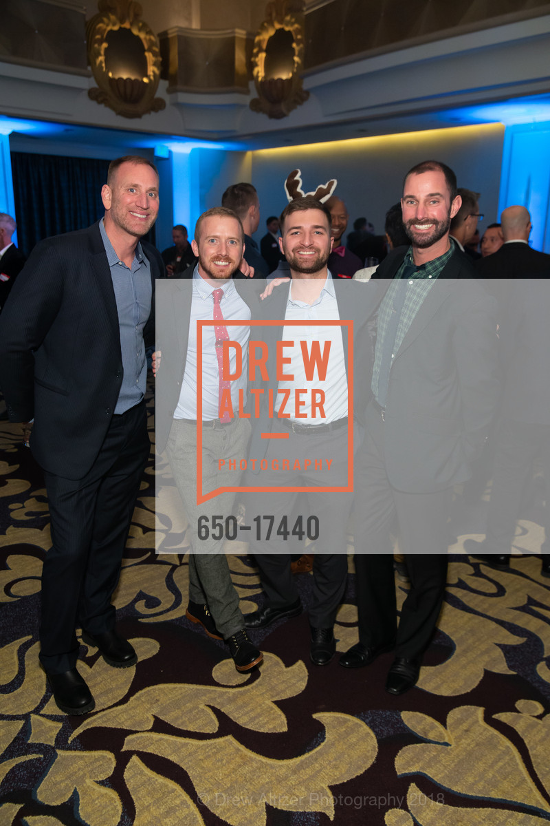 Steve Martell, Tommy Weil, Taylor Leithauser, John Donahue, Toys for Tots SF 2018, Fairmont Hotel, December 2nd, 2018, Photo #650-17440 Steve Martell, Tommy Weil, Taylor Leithauser, John Donahue, Photo #650-17440