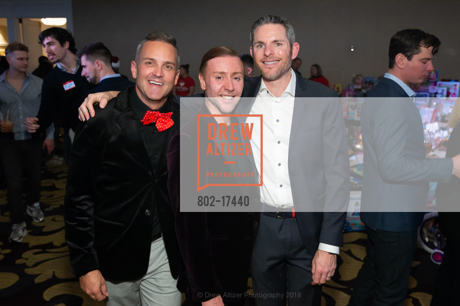 John Darden, Mark Rhoades, Trevor Gilmore, Toys for Tots SF 2018, Fairmont Hotel, December 2nd, 2018, Photo #802-17440 John Darden, Mark Rhoades, Trevor Gilmore, Photo #802-17440