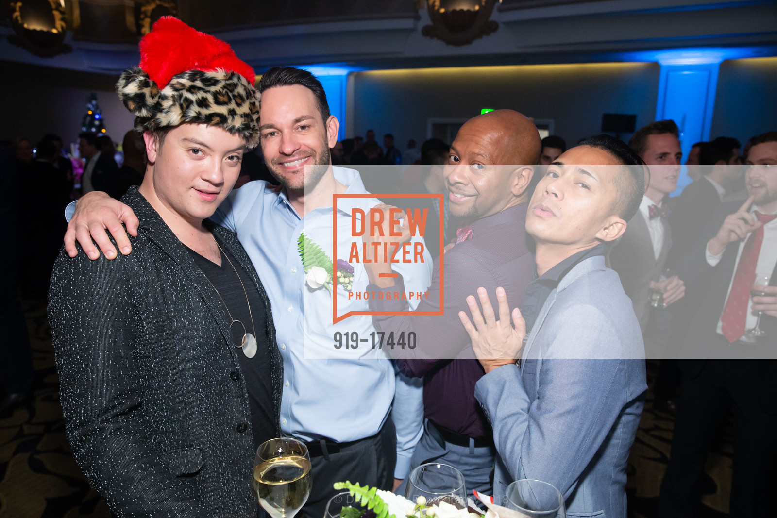 Lance Jensen, Marc Lalande, Quincy Wilkins, Shally Fierce, Toys for Tots SF 2018, Fairmont Hotel, December 2nd, 2018, Photo #919-17440 Lance Jensen, Marc Lalande, Quincy Wilkins, Shally Fierce, Photo #919-17440