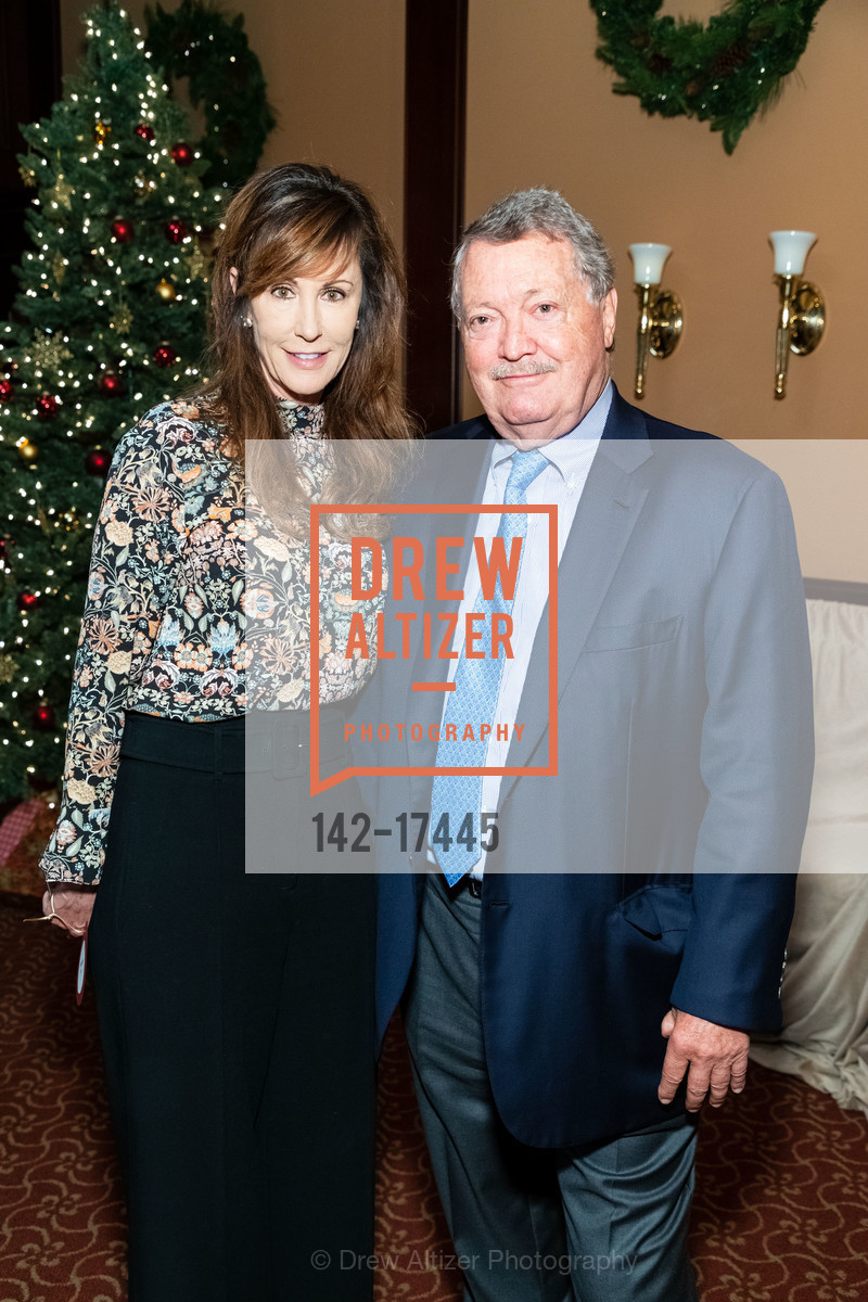 Bridget Benenate, Frank Caufield, Shansby/Matarasso Holiday Party 2018, Harris' Restaurant. 2100 Van Ness St, Photo #142-17445 Bridget Benenate, Frank Caufield, Photo #142-17445