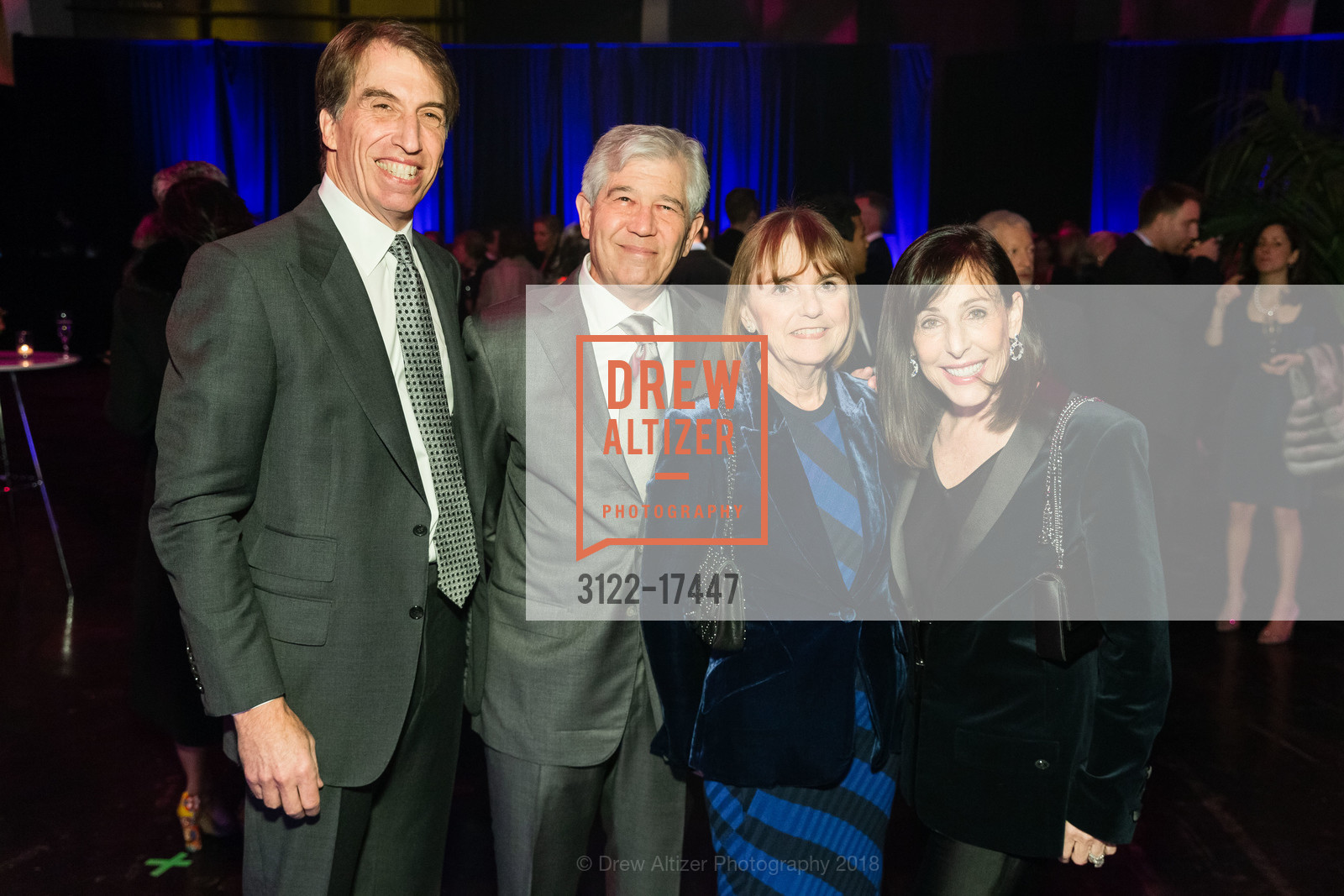Andy Rachleff, Stan Meresman, Sharon Meresman, Debbie Rachleff, SFFILM 2018 Awards Night, Palace of Fine Arts Exhibition Center. 3601 Lyon Street, December 3rd, 2018, Photo #3122-17447 Andy Rachleff, Stan Meresman, Sharon Meresman, Debbie Rachleff, Photo #3122-17447