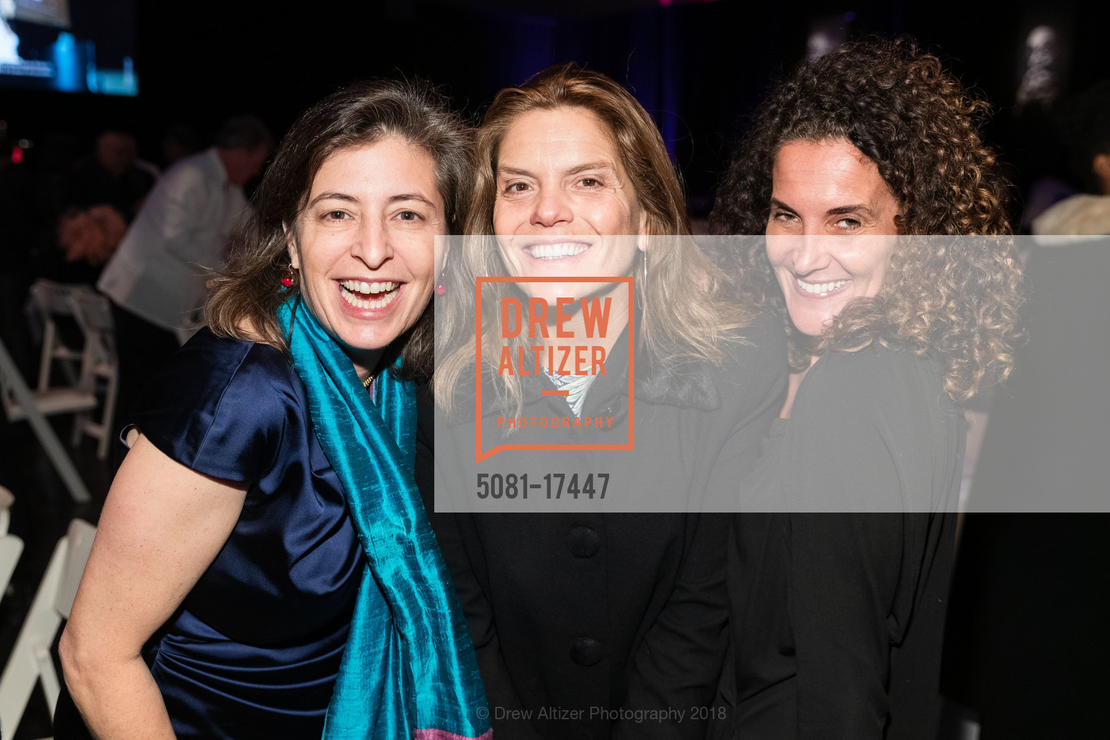 Julie Parker Benello, Christy Mcgill, Jan D'Alessandro, SFFILM 2018 Awards Night, Palace of Fine Arts Exhibition Center. 3601 Lyon Street, December 3rd, 2018, Photo #5081-17447 Julie Parker Benello, Christy Mcgill, Jan D'Alessandro, Photo #5081-17447