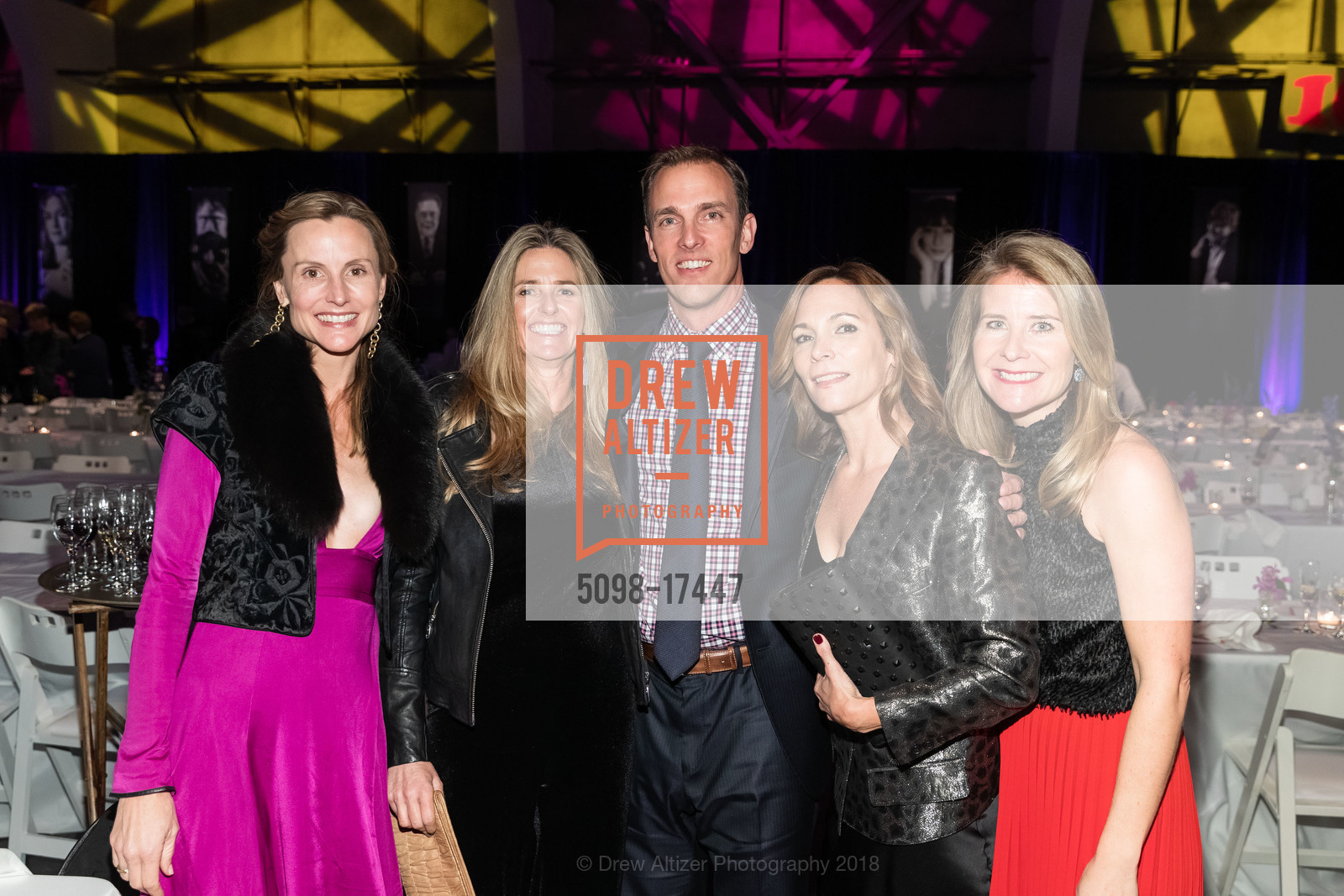 Serena Perkins, Dyan Triffo, Alec Perkins, Kristen Millar, Catarina Schwab, SFFILM 2018 Awards Night, Palace of Fine Arts Exhibition Center. 3601 Lyon Street, December 3rd, 2018, Photo #5098-17447 Serena Perkins, Dyan Triffo, Alec Perkins, Kristen Millar, Catarina Schwab, Photo #5098-17447