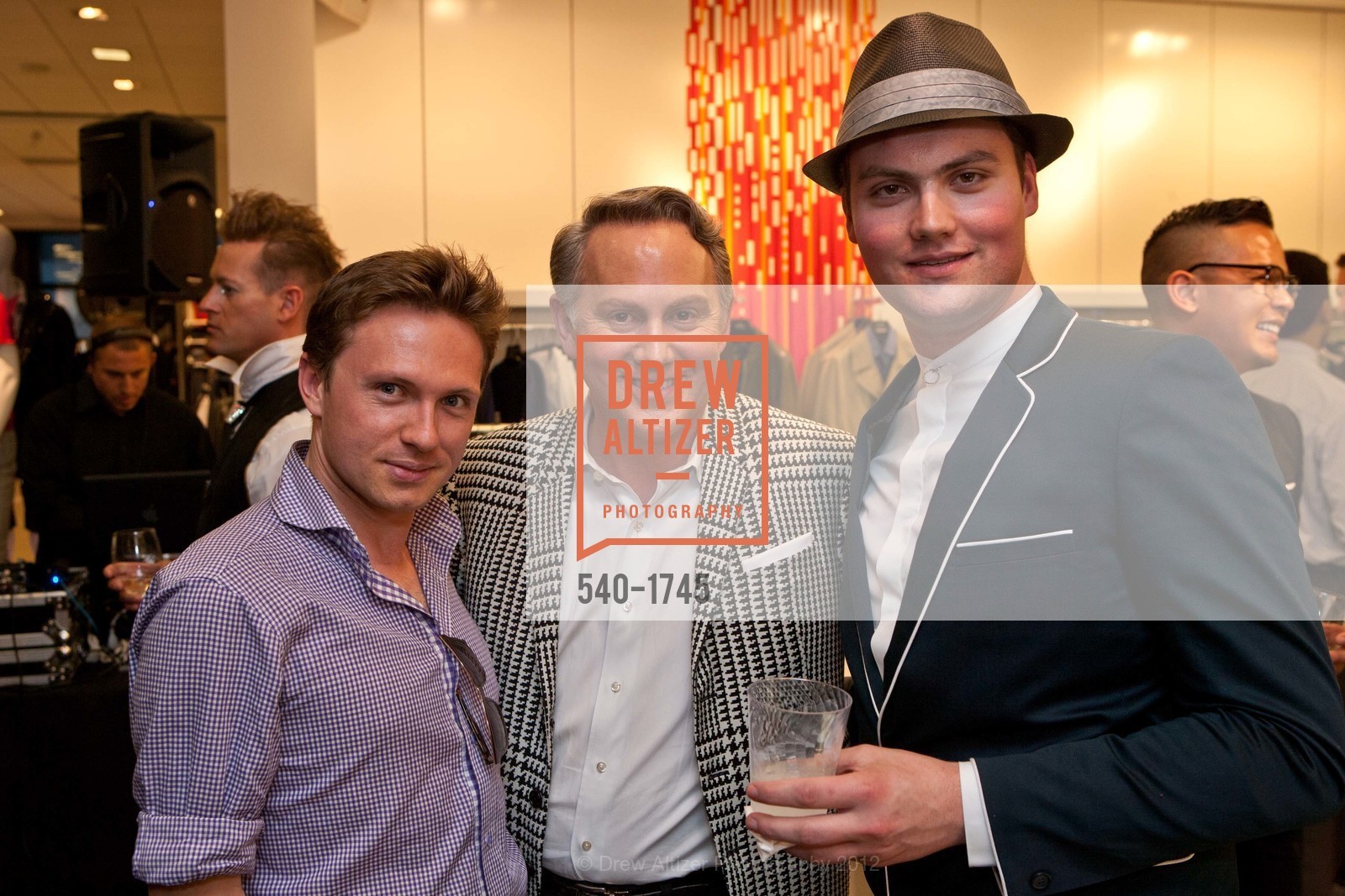 Chris Yoerger, Joel Goodrich, Romain Colignon, RICHMOND/ ERMET AIDS FOUNDATION Holds Dances from the Heart Pre-Party at BLOOMINGDALES, US, April 12th, 2012, Photo #540-1745 Chris Yoerger, Joel Goodrich, Romain Colignon, Photo #540-1745
