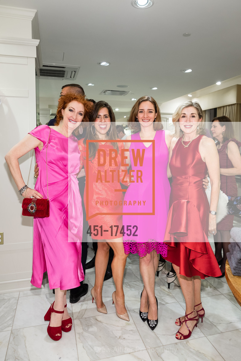 Patricia Roberts, Pamela Preston, Monica Moscoso Riddle, Pam Zaragoza, SF Ballet Gala Launch Party 2018, Brooks Brothers. 240 Post St, Photo #451-17452 Patricia Roberts, Pamela Preston, Monica Moscoso Riddle, Pam Zaragoza, Photo #451-17452