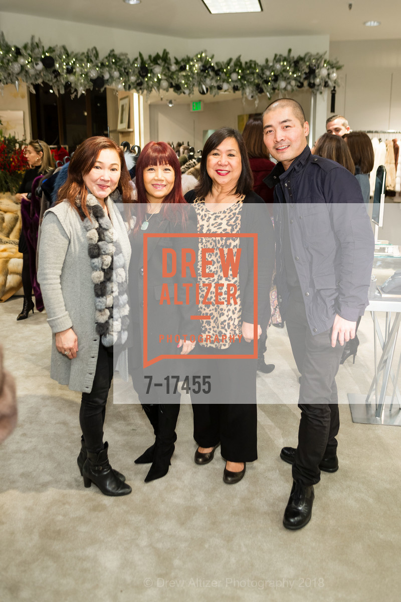 Herline Goutama, Julia Leung, Rosemary Figueroa, Morgan Kwong, Saks Fifth Avenue Private Shopping Night 2018, Saks Fifth Avenue. 384 Post Street, December 5th, 2018, Photo #7-17455 Herline Goutama, Julia Leung, Rosemary Figueroa, Morgan Kwong, Photo #7-17455