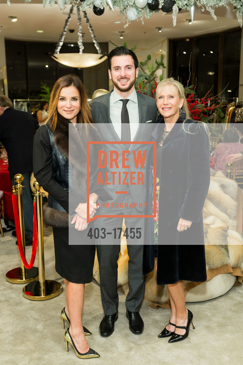 Claudia Ross, Teli Spyropoulos, Diane Adams, Saks Fifth Avenue Private Shopping Night 2018, Saks Fifth Avenue. 384 Post Street, December 5th, 2018, Photo #403-17455 Claudia Ross, Teli Spyropoulos, Diane Adams, Photo #403-17455