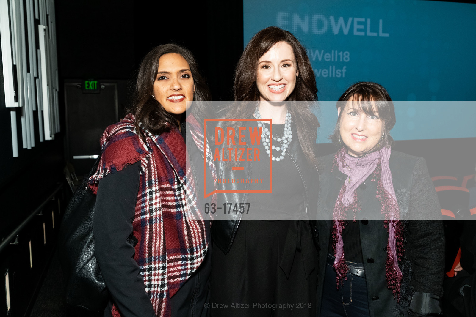 Shruti Kothari, Shoshana Ungerleider, Julie Miller, End Well Symposium 2018 Film Screening, New People Cinema. 1746 Post Street, December 5th, 2018, Photo #63-17457 Shruti Kothari, Shoshana Ungerleider, Julie Miller, Photo #63-17457