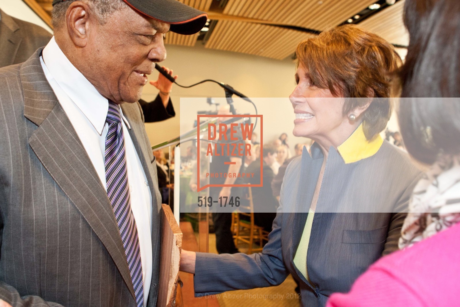 Willie Mays, Nancy Pelosi, FUTURES WITHOUT VIOLENCE: The Y Factor, US, April 12th, 2012, Photo #519-1746 Willie Mays, Nancy Pelosi, Photo #519-1746