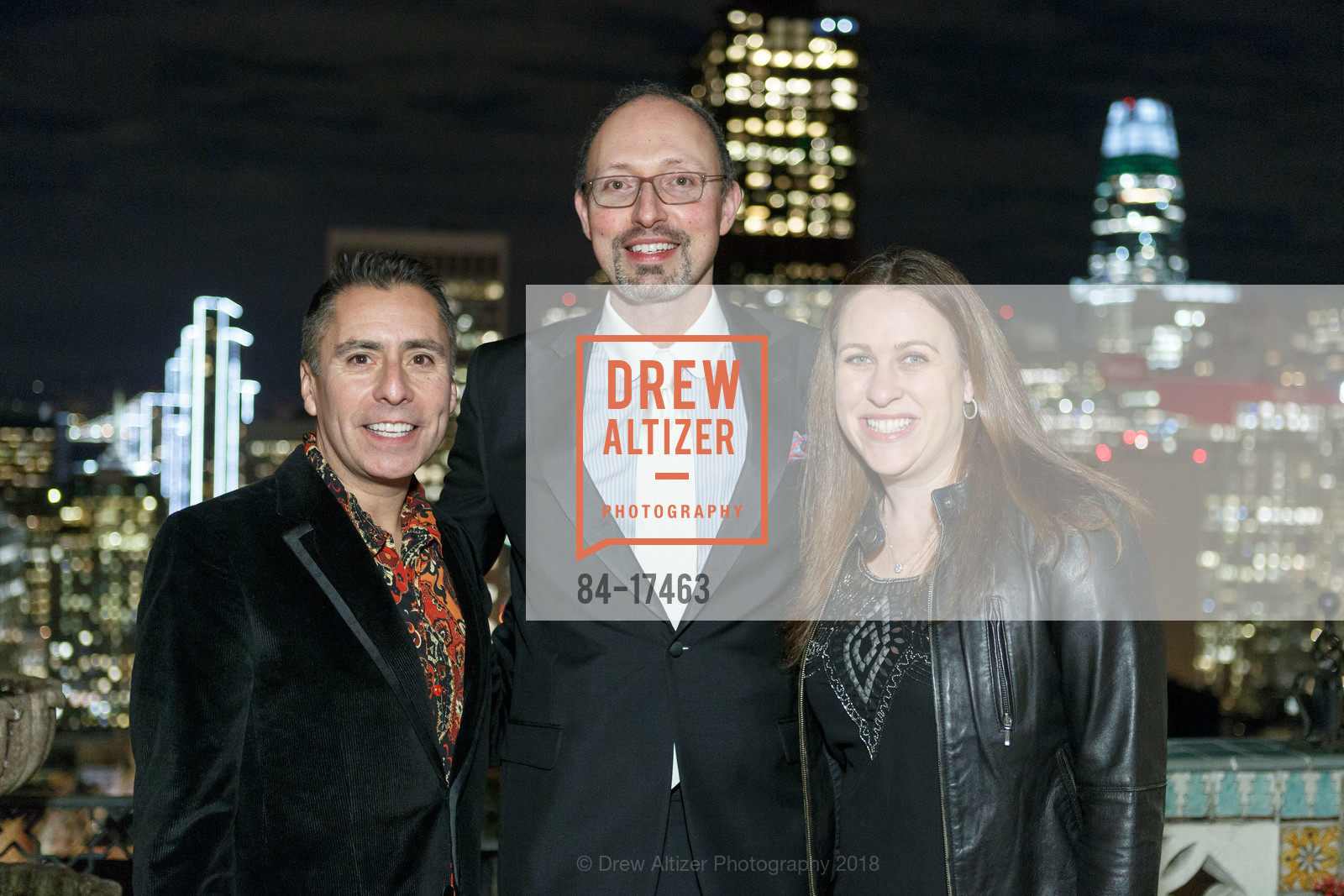 Paul Ybarbo, Edward Bate, Lisa Falkner, Sotheby's International Realty Holiday Party 2018, The Fairmont Hotel, Penthouse Suite. 950 Mason Street, December 5th, 2018, Photo #84-17463 Paul Ybarbo, Edward Bate, Lisa Falkner, Photo #84-17463