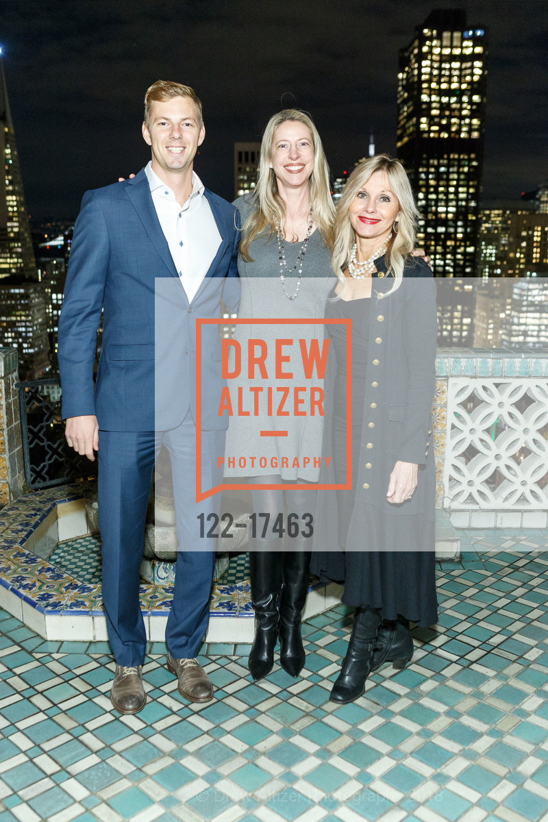 Chase Racich, Allison Fortini Crawford, Tarren Smith, Sotheby's International Realty Holiday Party 2018, The Fairmont Hotel, Penthouse Suite. 950 Mason Street, December 5th, 2018, Photo #122-17463 Chase Racich, Allison Fortini Crawford, Tarren Smith, Photo #122-17463