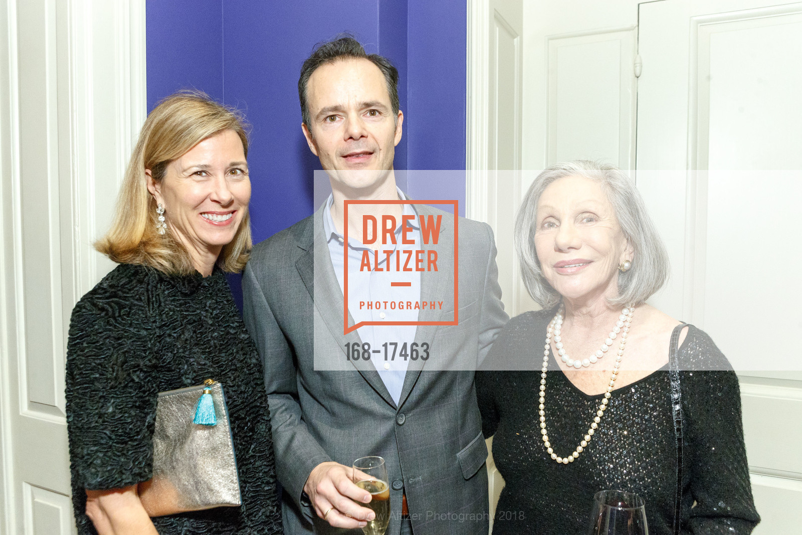 Ann Herrera, Harold Deblander, Analuz Holloway, Sotheby's International Realty Holiday Party 2018, The Fairmont Hotel, Penthouse Suite. 950 Mason Street, December 5th, 2018, Photo #168-17463 Ann Herrera, Harold Deblander, Analuz Holloway, Photo #168-17463