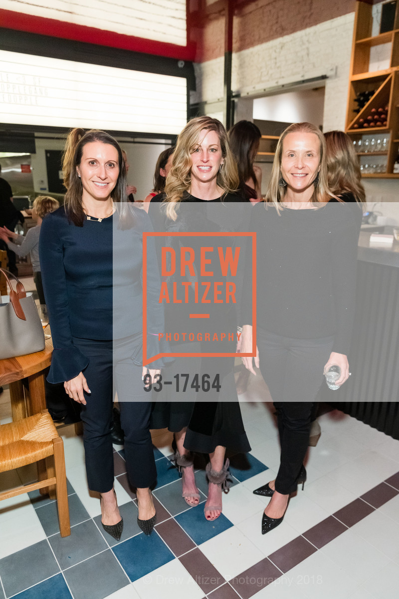 Jessica Spaly, Kristine Boeding, Rebecca Sacerdoti, Dopple San Francisco Trunk Show, Verjus. 528-555 Washington Street, December 6th, 2018, Photo #93-17464 Jessica Spaly, Kristine Boeding, Rebecca Sacerdoti, Photo #93-17464