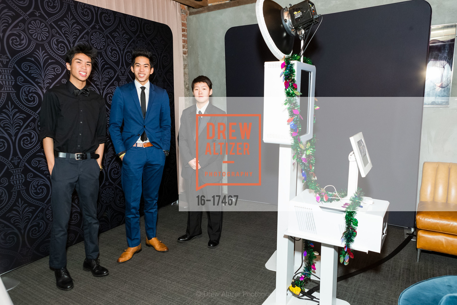 Nathan Cuesico, Kevin Sarmiento, Lynn Gladstone, Maximus Holiday Party 2018, 25 Lusk. 25 Lusk St, December 7th, 2018, Photo #16-17467 Nathan Cuesico, Kevin Sarmiento, Lynn Gladstone, Photo #16-17467