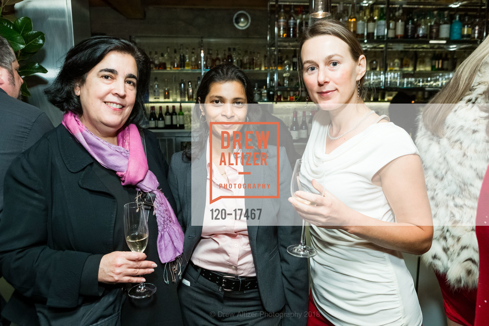 Georgia Sarkin, Rupa Garai, Lara Goldstein, Maximus Holiday Party 2018, 25 Lusk. 25 Lusk St, December 7th, 2018, Photo #120-17467 Georgia Sarkin, Rupa Garai, Lara Goldstein, Photo #120-17467