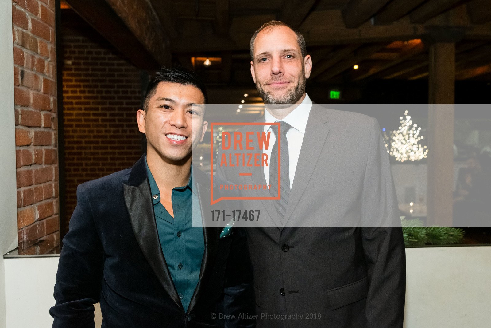 Rogelio Foronda, Jack Reedy, Maximus Holiday Party 2018, 25 Lusk. 25 Lusk St, December 7th, 2018, Photo #171-17467 Rogelio Foronda, Jack Reedy, Photo #171-17467