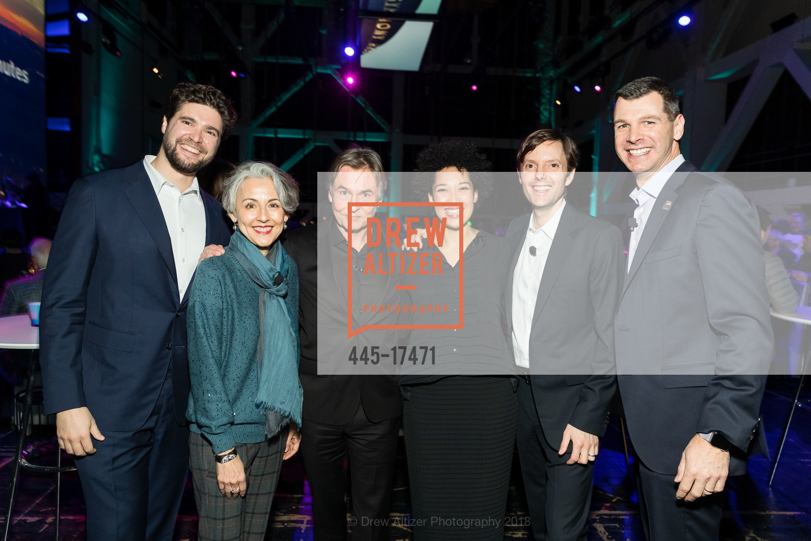 Christian Reif, Sako Fisher, Esa-Pekka Salonen, Julia Bullock, Matt Cohler, Mark Hanson, San Francisco Symphony Announces New Musical Director Esa-Pekka Salonen, SoundBox. 300 Franklin Street, December 5th, 2018, Photo #445-17471 Christian Reif, Sako Fisher, Esa-Pekka Salonen, Julia Bullock, Matt Cohler, Mark Hanson, Photo #445-17471