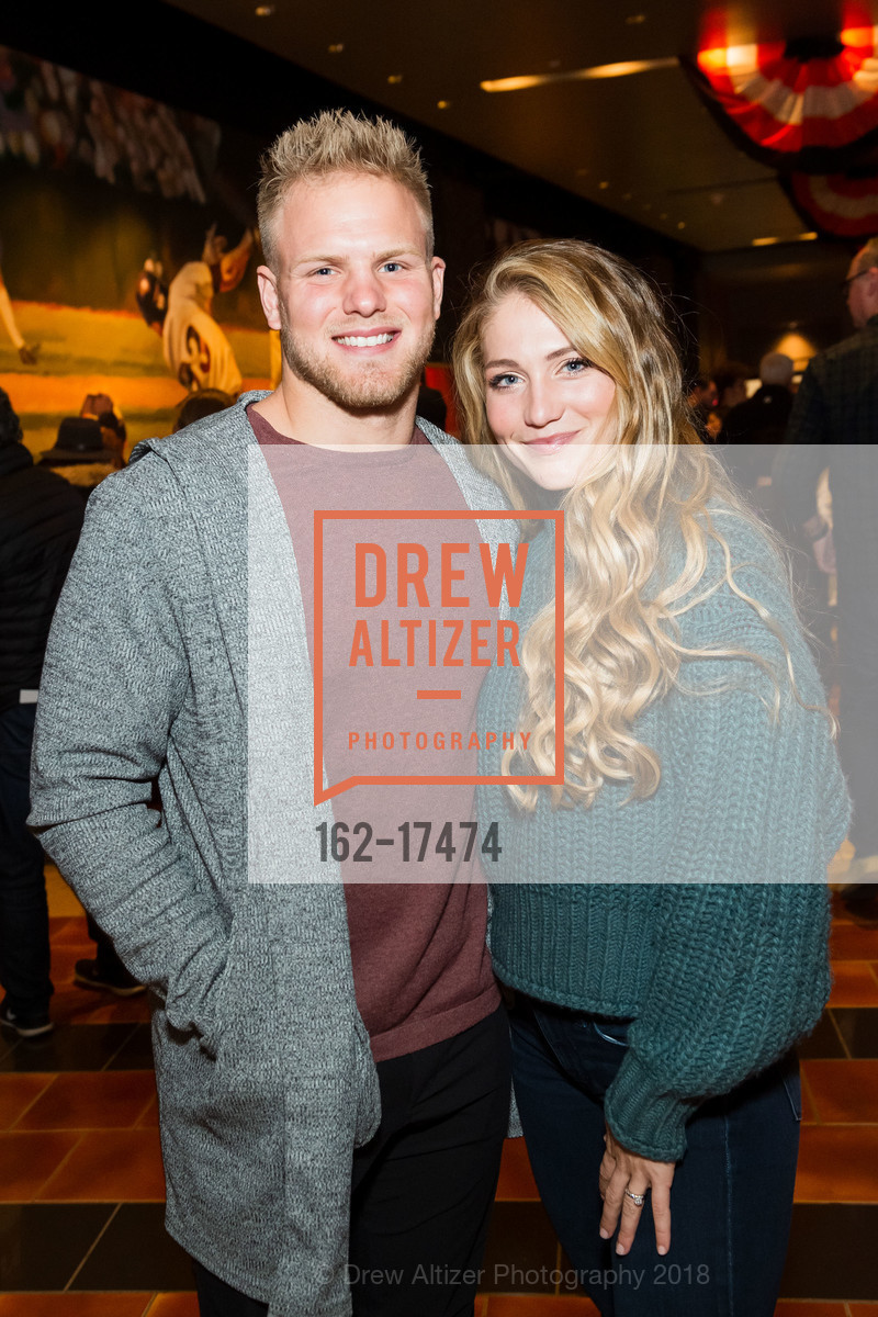 Dallin Leavitt, Josie Leavitt, Holiday Heroes 2018, AT&T Park, December 4th, 2018, Photo #162-17474 Dallin Leavitt, Josie Leavitt, Photo #162-17474