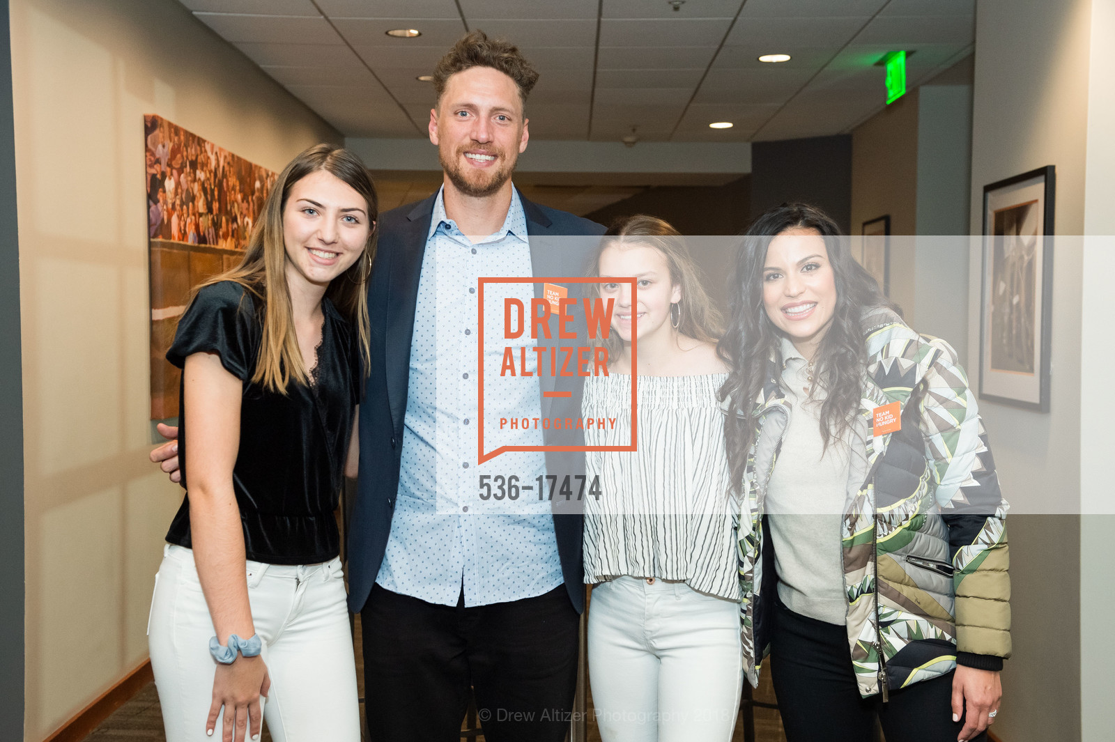Amelia Kennedy, Hunter Pence, Bethany Dudley, Alexis Pence, Holiday Heroes 2018, AT&T Park, December 4th, 2018, Photo #536-17474 Amelia Kennedy, Hunter Pence, Bethany Dudley, Alexis Pence, Photo #536-17474
