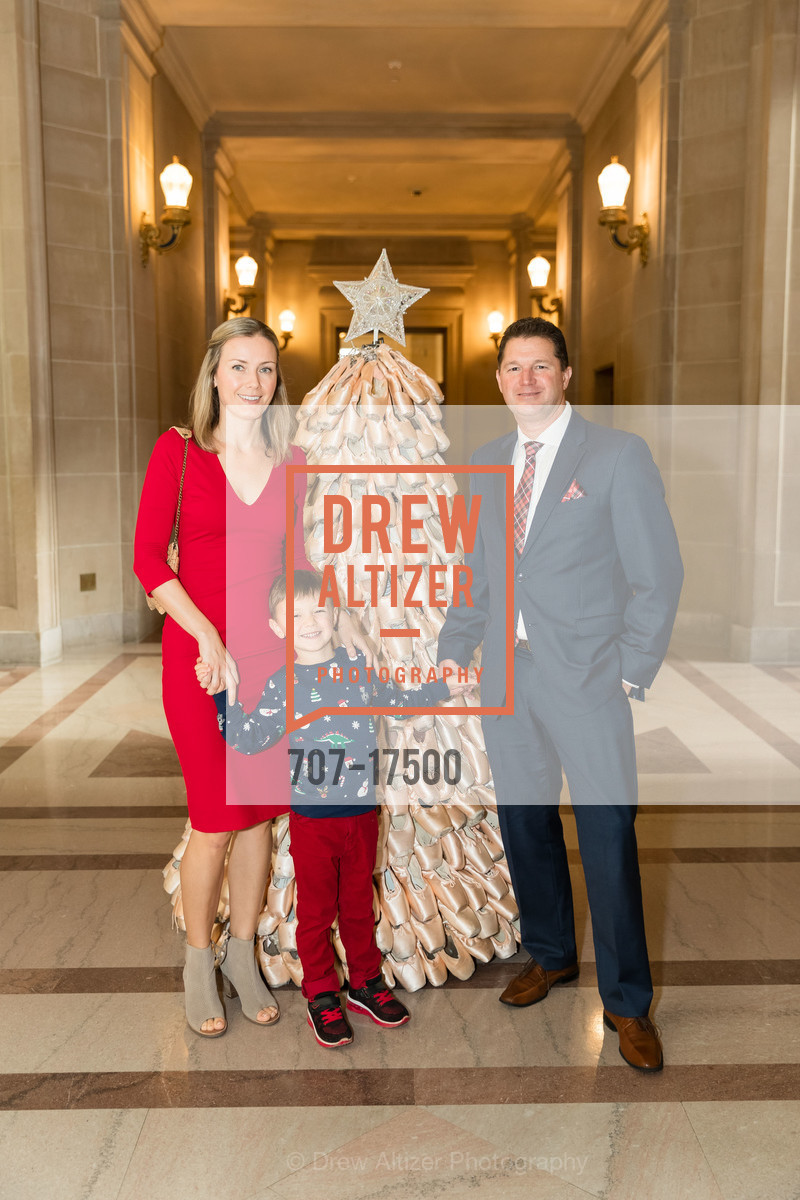 Olive Bauer, Jackson Bauer, Gary Bauer, SF Ballet Nutcracker Luncheon 2018, SF City Hall and War Memorial Opera House. 1 Dr Carlton B Goodlett Pl, Photo #707-17500 Olive Bauer, Jackson Bauer, Gary Bauer, Photo #707-17500