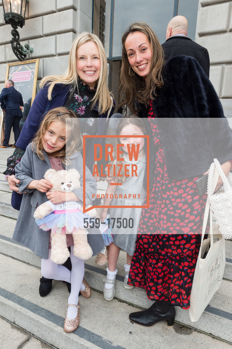Kay Slavick, Kristina Conner, Sydney Slavick, Whitney Connor, SF Ballet Nutcracker Luncheon 2018, SF City Hall and War Memorial Opera House. 1 Dr Carlton B Goodlett Pl, Photo #559-17500 Kay Slavick, Kristina Conner, Sydney Slavick, Whitney Connor, Photo #559-17500