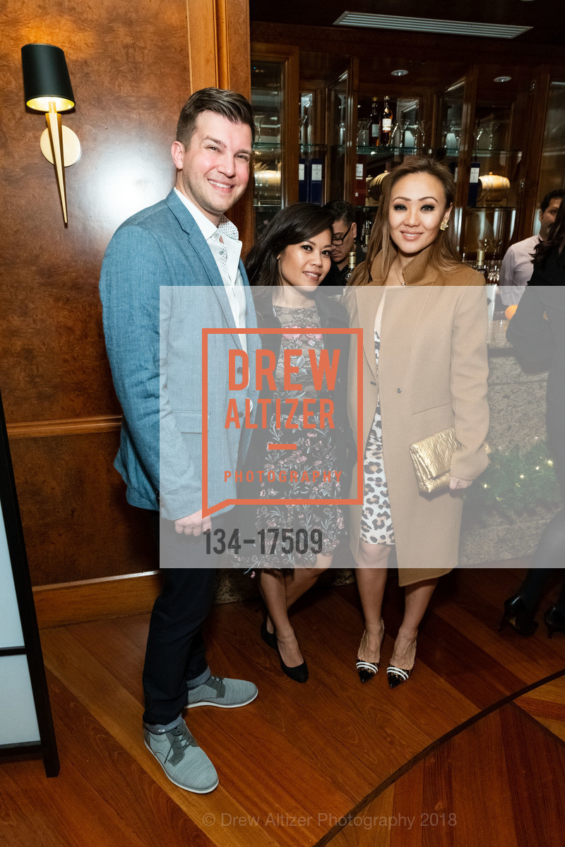 Rob Regan, Gwyneth Castro, Kathy Fang, San Francisco: The Power Party 2018, Four Seasons Hotel. 757 Market St., San Francisco, CA 94103, December 10th, 2018, Photo #134-17509 Rob Regan, Gwyneth Castro, Kathy Fang, Photo #134-17509