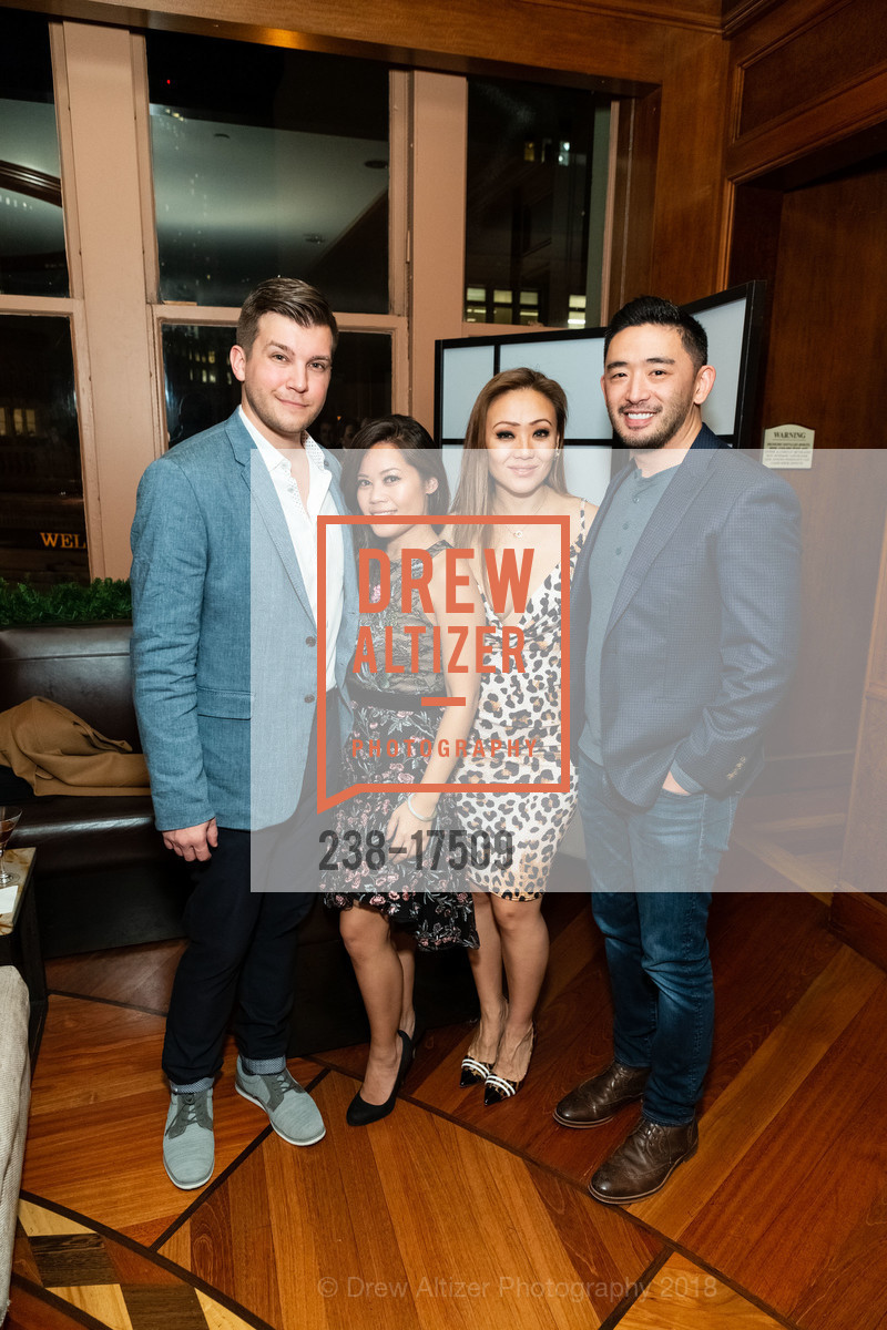 Rob Regan, Gwyneth Castro, Kathy Fang, Caleb Sima, San Francisco: The Power Party 2018, Four Seasons Hotel. 757 Market St., San Francisco, CA 94103, December 10th, 2018, Photo #238-17509 Rob Regan, Gwyneth Castro, Kathy Fang, Caleb Sima, Photo #238-17509
