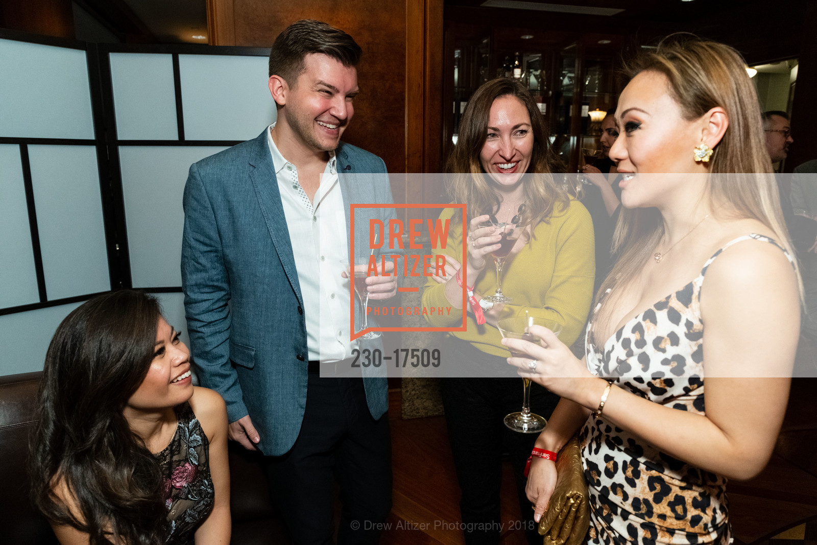 Gwyneth Castro, Rob Regan, Sonia Sparks, Kathy Fang, San Francisco: The Power Party 2018, Four Seasons Hotel. 757 Market St., San Francisco, CA 94103, December 10th, 2018, Photo #230-17509 Gwyneth Castro, Rob Regan, Sonia Sparks, Kathy Fang, Photo #230-17509
