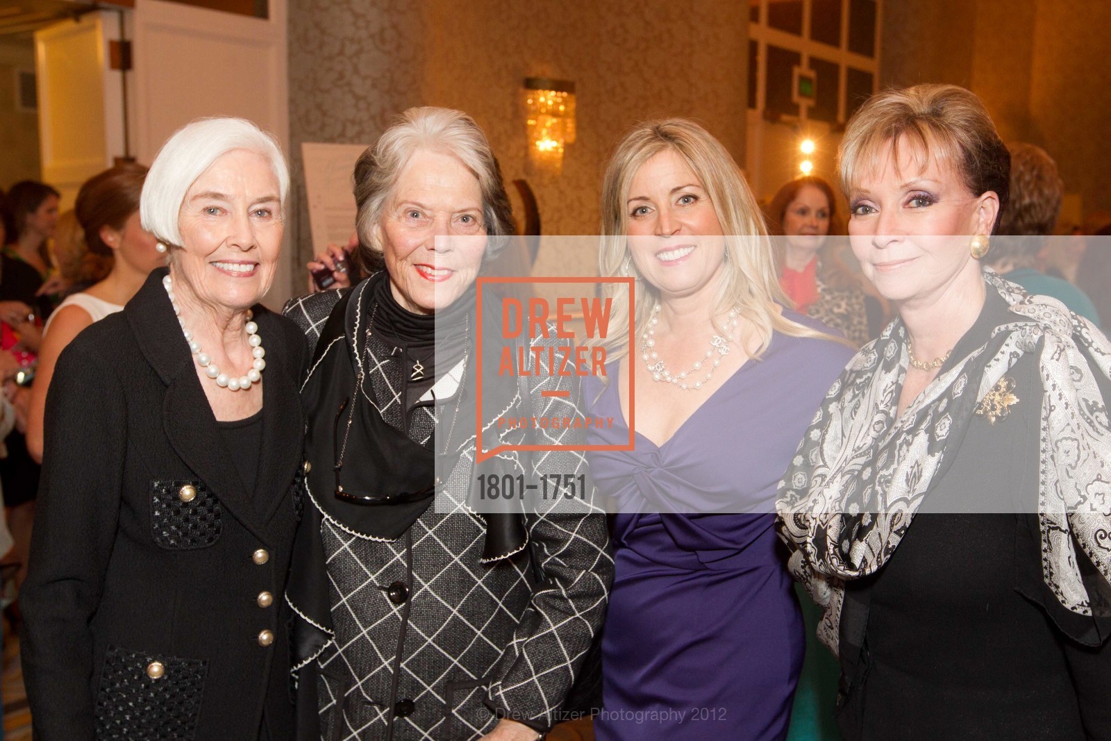 Suzanne Soper, Marilyn Stanley, Jane Inch, Sallie Huntting, JUNIOR LEAGUE OF SAN FRANCISCO'S 86th Annual Fashion Show Lunch, US, April 13th, 2012, Photo #1801-1751 Suzanne Soper, Marilyn Stanley, Jane Inch, Sallie Huntting, Photo #1801-1751