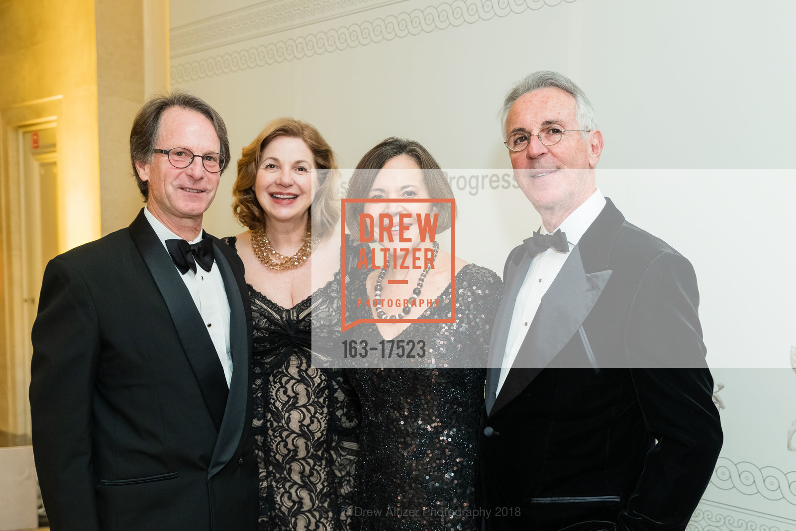 Alex Echeguren, Simone Echeguren, Carolyn Alioto, Ronald Crosetti, An Elegant Evening in the Court of Honor, Legion of Honor. 100 34th Ave, December 11th, 2018, Photo #163-17523 Alex Echeguren, Simone Echeguren, Carolyn Alioto, Ronald Crosetti, Photo #163-17523