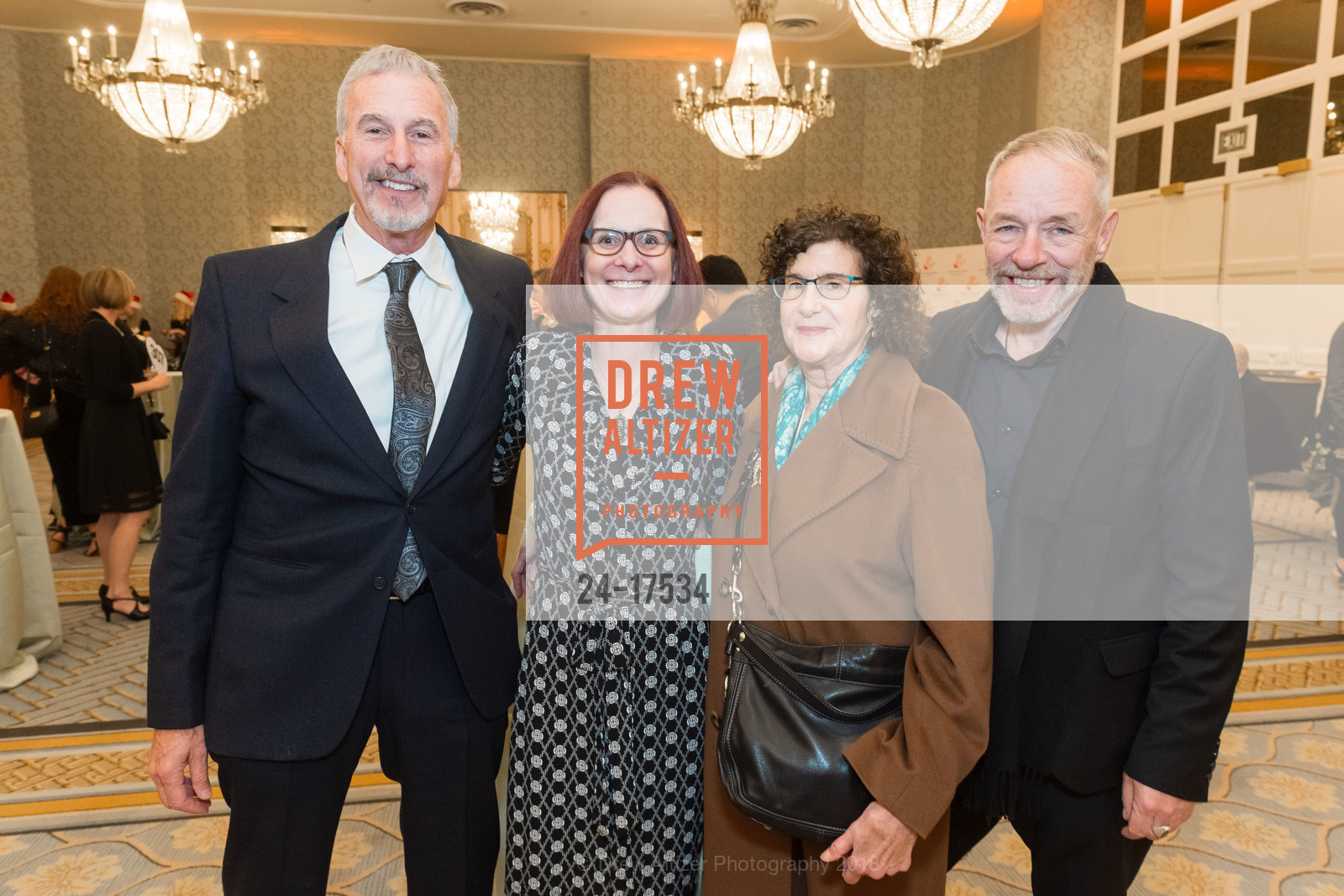 Bob Friedland, Jill Morrison, Darryl Forman, Lynn Wilkinson, Project Open Hand Presents Hand to Hand: A Holiday Luncheon, The Fairmont. 950 Mason St, December 13th, 2018, Photo #24-17534 Bob Friedland, Jill Morrison, Darryl Forman, Lynn Wilkinson, Photo #24-17534