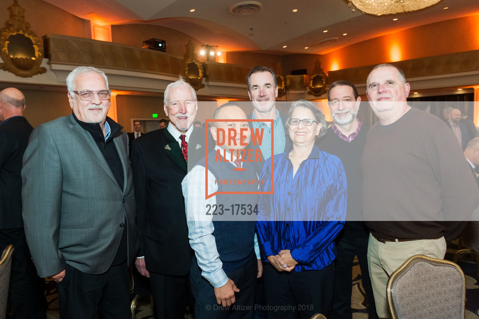 Ray Mulliner, James Hormel, Marcus Guerrero, Paul Grippardi, Kevin Bentley, Meriel Lindley, Project Open Hand Presents Hand to Hand: A Holiday Luncheon, The Fairmont. 950 Mason St, December 13th, 2018, Photo #223-17534 Ray Mulliner, James Hormel, Marcus Guerrero, Paul Grippardi, Kevin Bentley, Meriel Lindley, Photo #223-17534