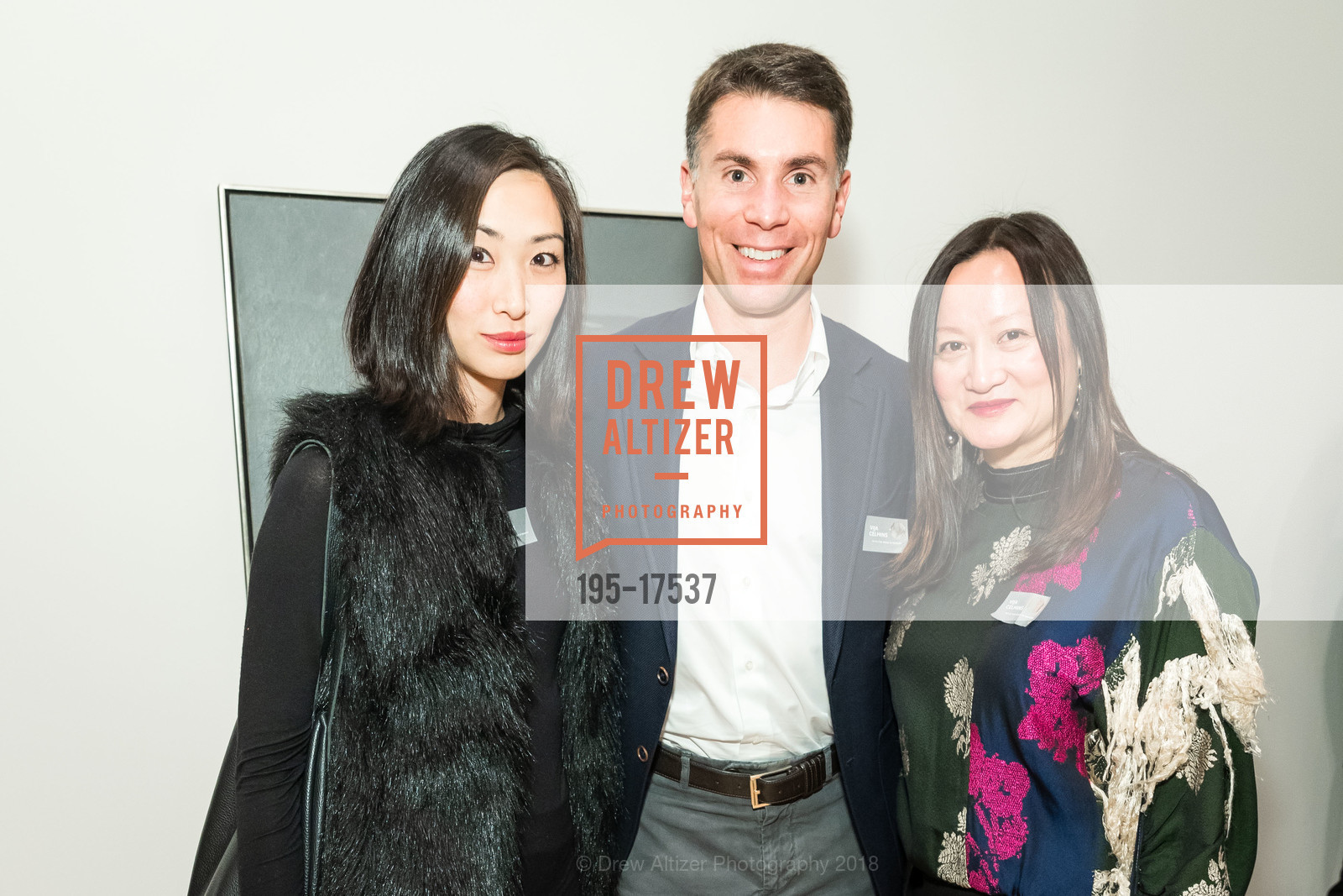 Kelly Huang, Josh Fink, Jacqueline Tran, Vija Celmins: To Fix the Image in Memory Directors Circle/Curators Circle Preview, SFMOMA, December 13th, 2018, Photo #195-17537 Kelly Huang, Josh Fink, Jacqueline Tran, Photo #195-17537