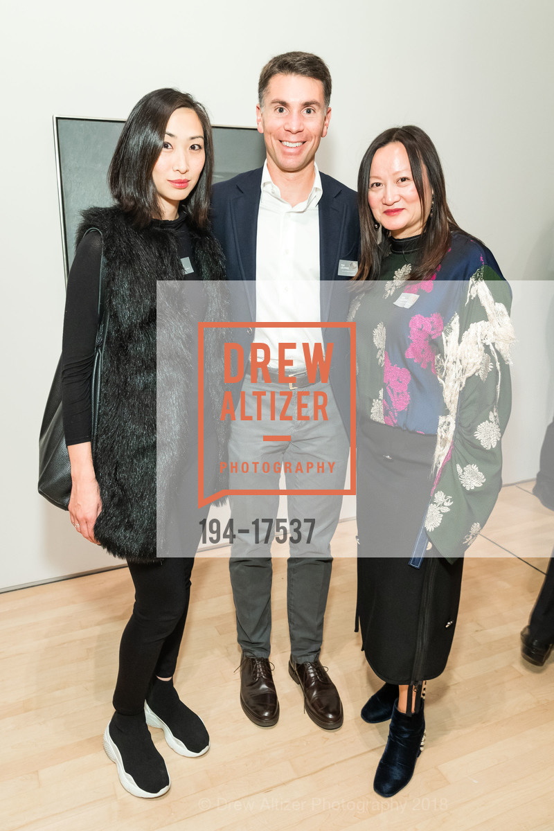 Kelly Huang, Josh Fink, Jacqueline Tran, Vija Celmins: To Fix the Image in Memory Directors Circle/Curators Circle Preview, SFMOMA, December 13th, 2018, Photo #194-17537 Kelly Huang, Josh Fink, Jacqueline Tran, Photo #194-17537