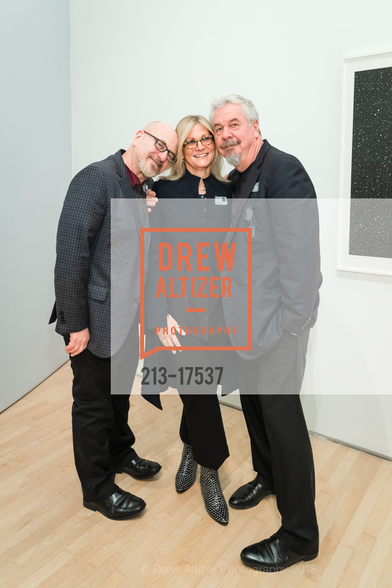 Richard Hoblock, Erica Shapeero, Jack Shear, Vija Celmins: To Fix the Image in Memory Directors Circle/Curators Circle Preview, SFMOMA, December 13th, 2018, Photo #213-17537 Richard Hoblock, Erica Shapeero, Jack Shear, Photo #213-17537