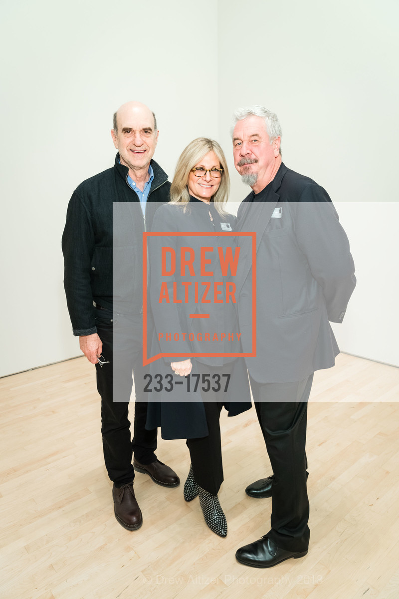Richard Hoblock, Erica Shapeero, Jack Shear, Vija Celmins: To Fix the Image in Memory Directors Circle/Curators Circle Preview, SFMOMA, December 13th, 2018, Photo #233-17537 Richard Hoblock, Erica Shapeero, Jack Shear, Photo #233-17537