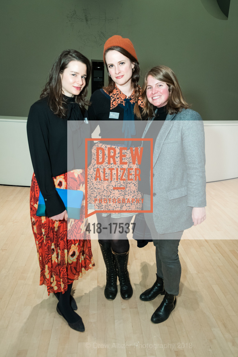 Daphne Palmer, Kelsey Shell, Sarah Elsesser, Vija Celmins: To Fix the Image in Memory Directors Circle/Curators Circle Preview, SFMOMA, December 13th, 2018, Photo #418-17537 Daphne Palmer, Kelsey Shell, Sarah Elsesser, Photo #418-17537