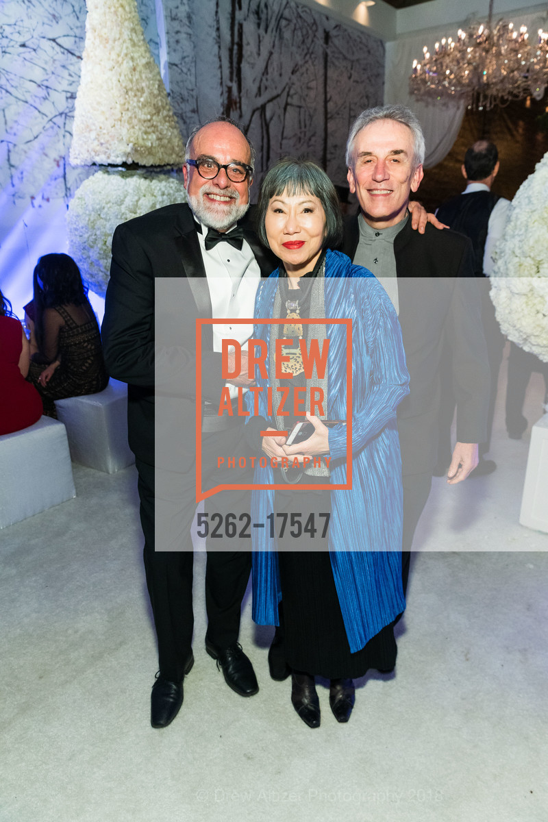 Emil Bland, Amy Tan, Lou Mattei, Gordon Peter Getty's 85th Birthday Celebration, Private Residence, December 15th, 2018, Photo #5262-17547 Emil Bland, Amy Tan, Lou Mattei, Photo #5262-17547