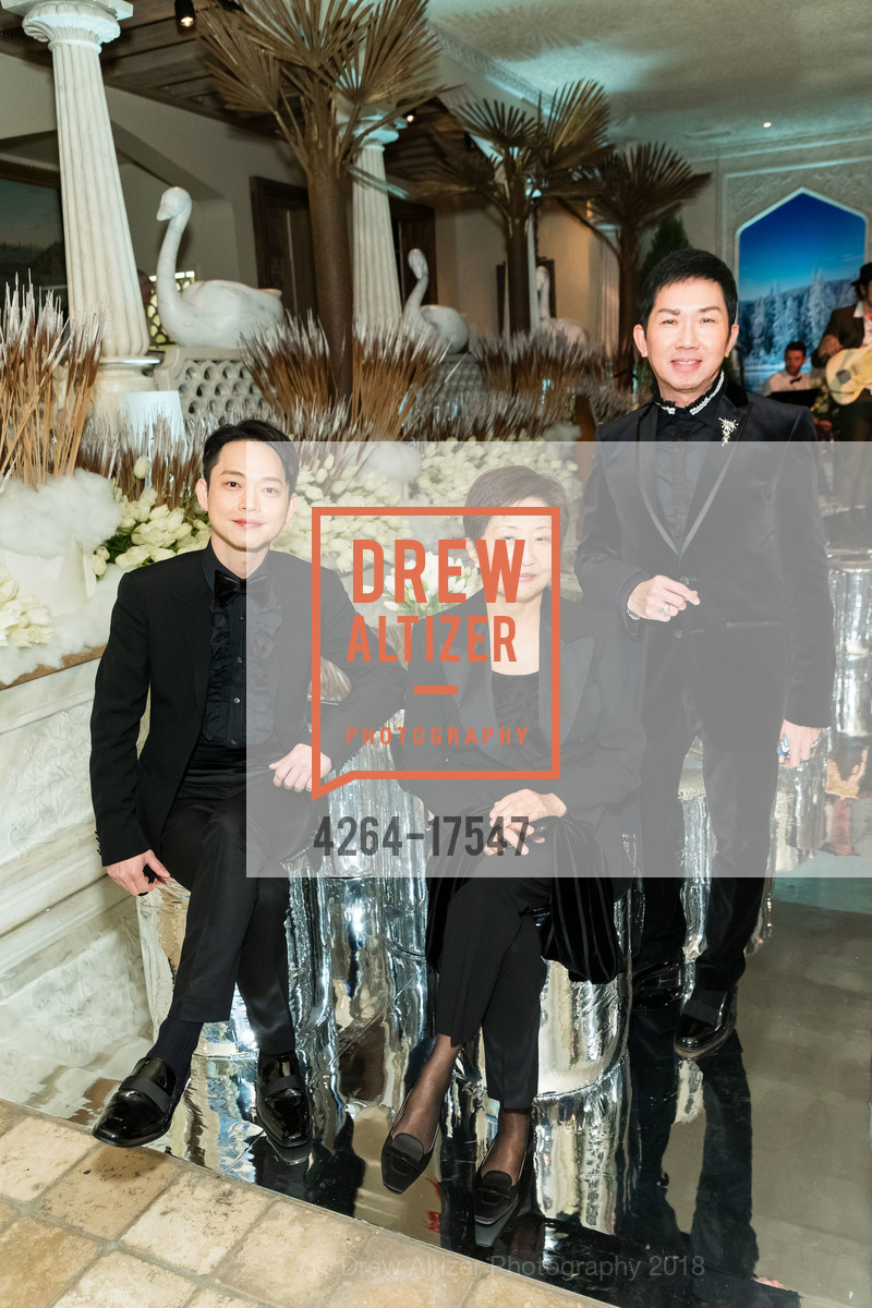 Hiroaki Hirakawa, Keiko Yamada, Anthony Eng, Gordon Peter Getty's 85th Birthday Celebration, Private Residence, December 15th, 2018, Photo #4264-17547 Hiroaki Hirakawa, Keiko Yamada, Anthony Eng, Photo #4264-17547